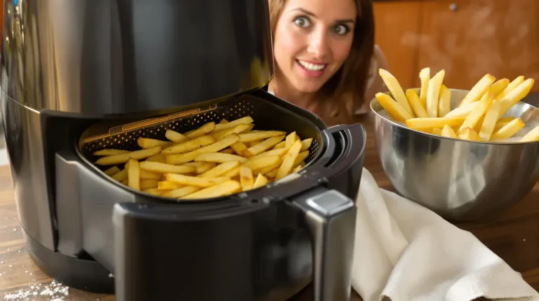 Depuis que je fais ça, mes frites Airfryer sont parfaites : l’astuce simple de l’eau chaude Depuis que je fais ça, mes frites Airfryer sont parfaites : l’astuce simple de l’eau chaude