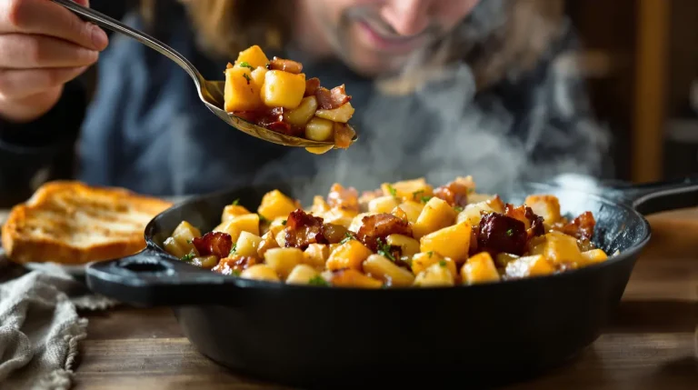 « Je la prépare en 10 minutes » : ma poêlée poireaux-pommes-lardons facile et rapide pour la famille