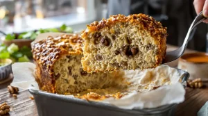 Le cake fondant à la fourme d’Ambert et noix que je fais tout le temps, plus gourmand qu’une quiche