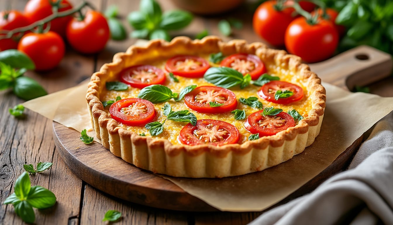 Recette facile de quiche au thon et tomate pour un repas savoureux découvrez notre recette facile de quiche au thon et tomate, idéale pour un repas savoureux et rapide à préparer. parfaite pour toutes les occasions!