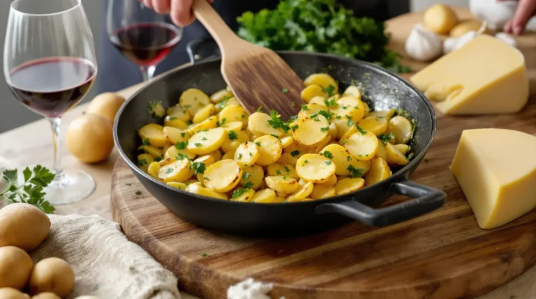 Pomme de terre à la sarladaise: croustillante et parfumée pomme de terre à la sarladaise