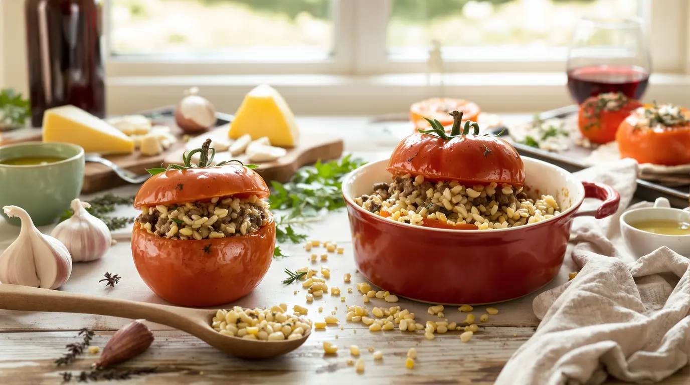 Tomates farcies recette de grand-mère avec riz savoureux tomates farcies recette de grand-mère avec riz