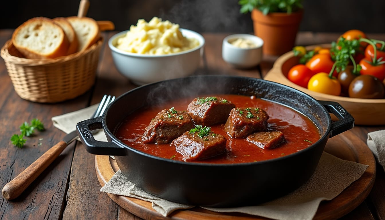 Quel accompagnement choisir pour réussir un boeuf bourguignon savoureux découvrez quel accompagnement choisir pour sublimer votre boeuf bourguignon et réussir un repas savoureux et convivial.