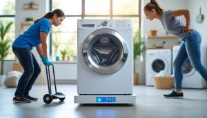 découvrez le poids moyen d’une machine à laver et apprenez comment le gérer efficacement pour faciliter son déplacement et son installation.
