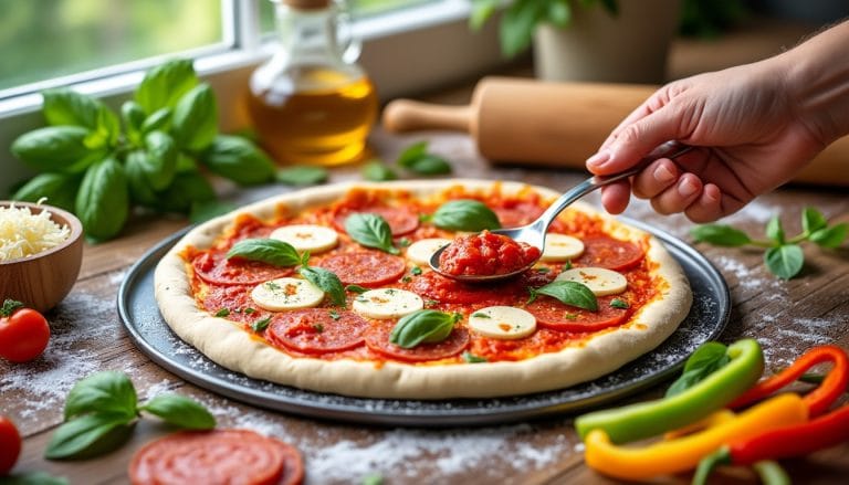 Recette de pizza maison facile avec pâte toute prête découvrez une recette de pizza maison facile à réaliser avec une pâte toute prête. parfaite pour un repas rapide et délicieux en famille ou entre amis.
