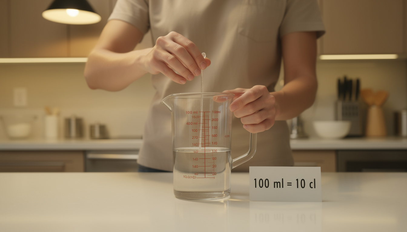 Comment convertir 100 millilitres en centilitres facilement apprenez à convertir rapidement et facilement 100 millilitres en centilitres grâce à nos explications claires et simples.