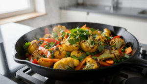 découvrez une recette saine et rapide de chou-fleur à la poêle, parfaite pour un repas savoureux et léger en toute simplicité.